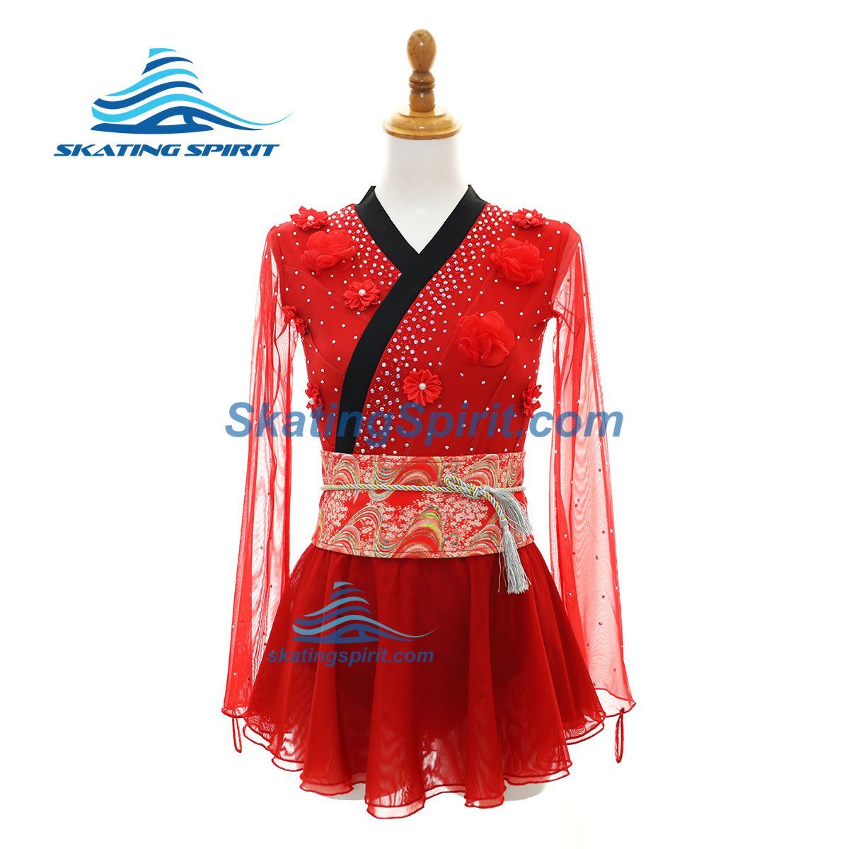 Figure Skating Dress #SD026 (Movie Mulan Theme)