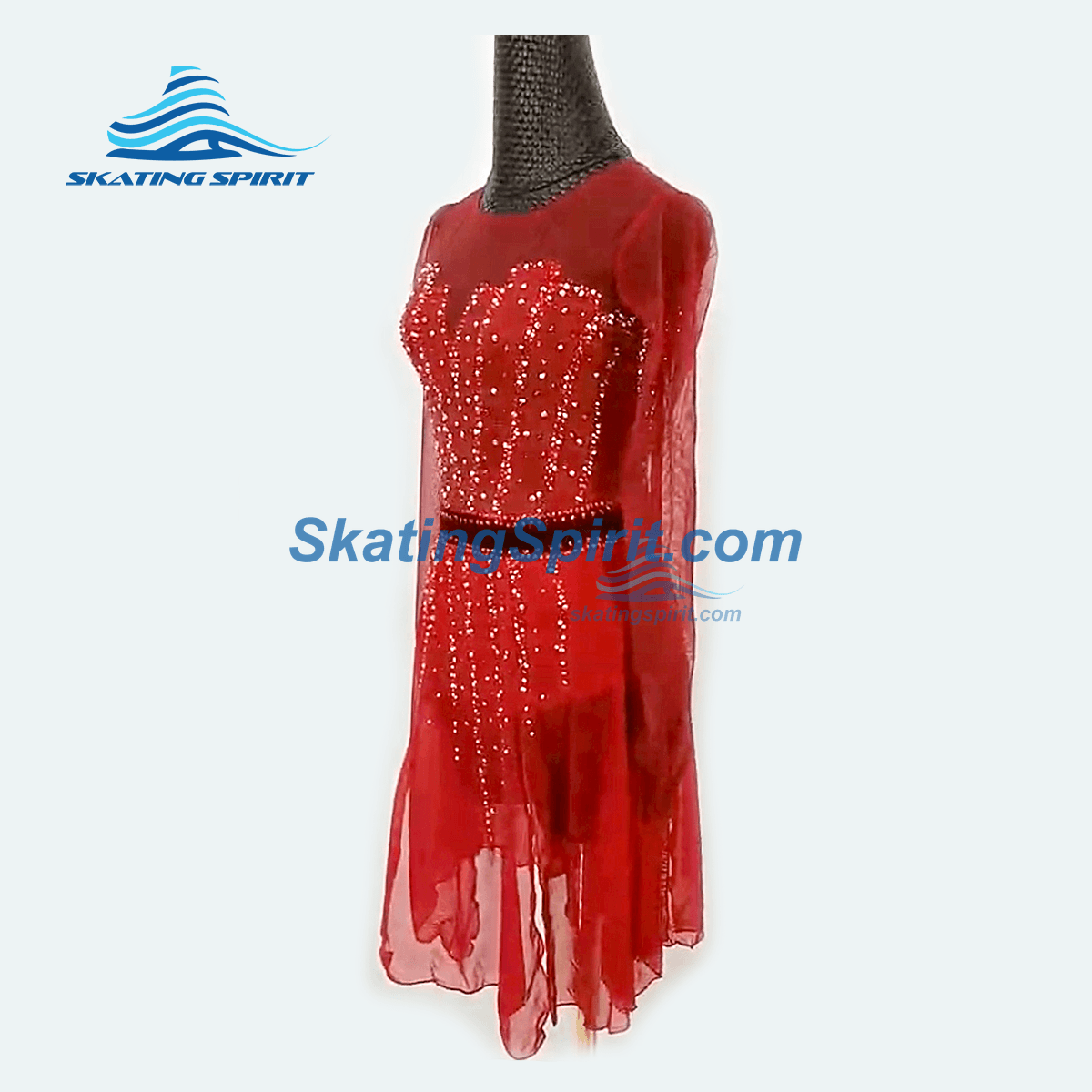 open lace back dress Figure Skating Dress #SD213 – Skating Spirit