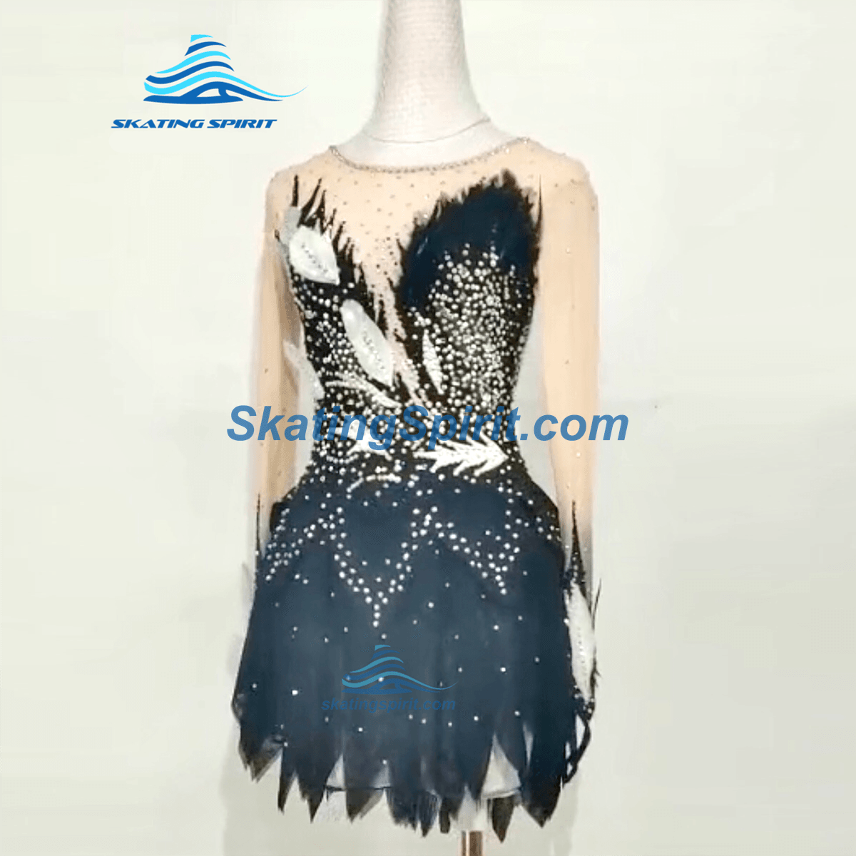 Black and gold sales figure skating dresses