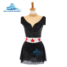 Load image into Gallery viewer, Figure Skating Dress #SD295 (Retro Americana theme)