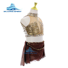 Load image into Gallery viewer, Figure Skating Dress #SD485 (Ancient Egyptian Theme)