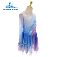 Load image into Gallery viewer, Figure Skating Dress #SD265 (Aurora Borealis)