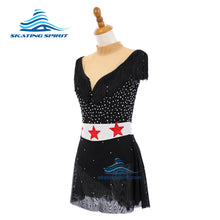 Load image into Gallery viewer, Figure Skating Dress #SD295 (Retro Americana theme)