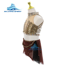 Load image into Gallery viewer, Figure Skating Dress #SD485 (Ancient Egyptian Theme)