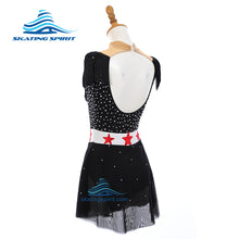 Load image into Gallery viewer, Figure Skating Dress #SD295 (Retro Americana theme)