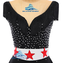 Load image into Gallery viewer, Figure Skating Dress #SD295 (Retro Americana theme)