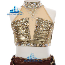Load image into Gallery viewer, Figure Skating Dress #SD485 (Ancient Egyptian Theme)
