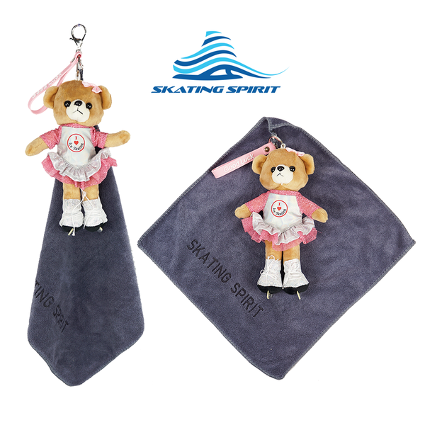 Skater Teddy Bear and Skate Blade Towel Gift Set