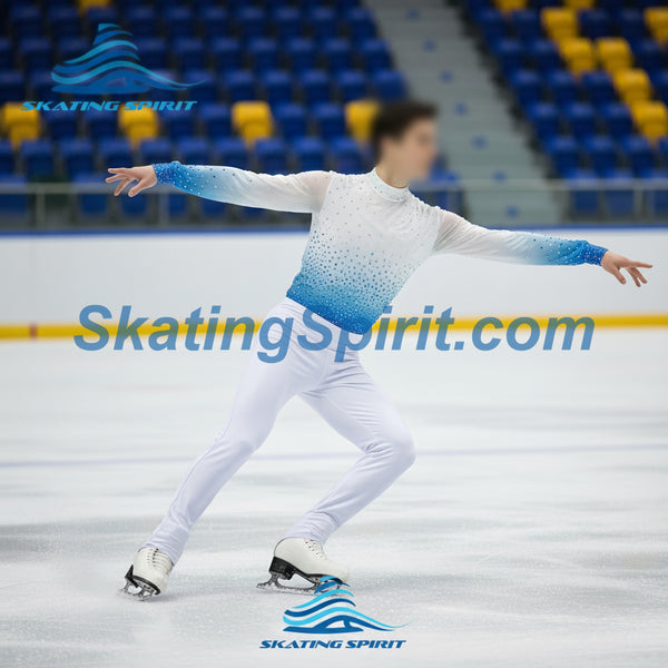 Boys/Men Figure Skating Clothes, Matching Pants Optional #M023