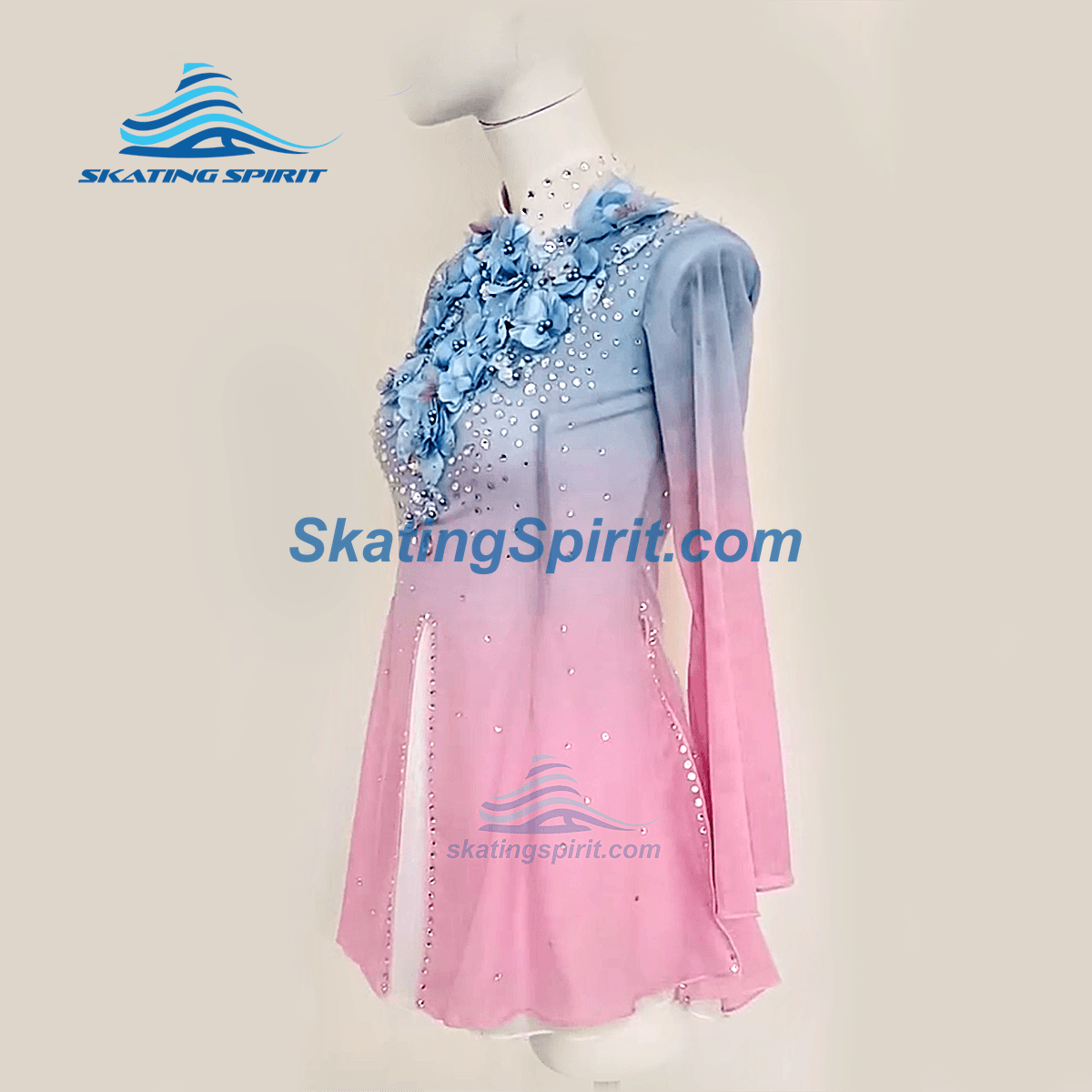 light pink figure skating dress Sagester Figure Skating Dress Style: 190, Pink