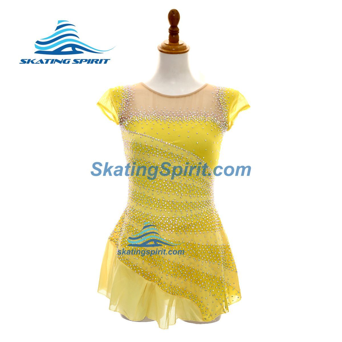 white christmas dresses Figure Skating Dress #SD063 (Movie 