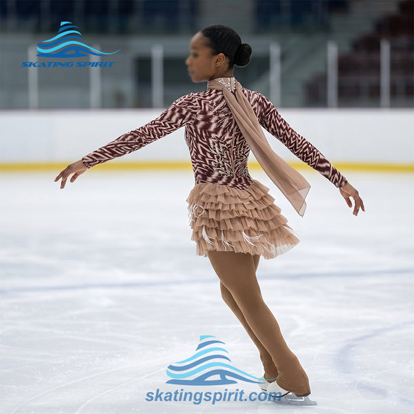 Figure Skating Dress #SD064 (Safari Theme)