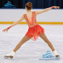 Load image into Gallery viewer, Figure Skating Dress #SD098 (Phoenix/Firebird Theme)