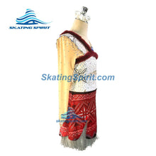 Load image into Gallery viewer, Figure Skating Dress #SD168 (&quot;Moana 2&quot; Theme)