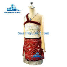 Load image into Gallery viewer, Figure Skating Dress #SD168 (&quot;Moana 2&quot; Theme)
