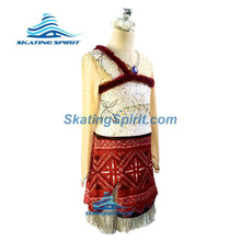 Load image into Gallery viewer, Figure Skating Dress #SD168 (&quot;Moana 2&quot; Theme)