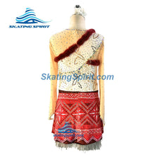 Load image into Gallery viewer, Figure Skating Dress #SD168 (&quot;Moana 2&quot; Theme)