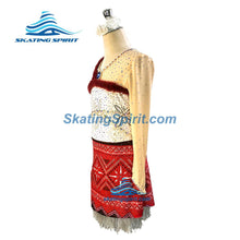 Load image into Gallery viewer, Figure Skating Dress #SD168 (&quot;Moana 2&quot; Theme)