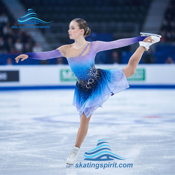 Figure Skating Dress #SD183 (Celestial Theme)