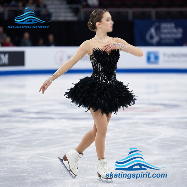 Figure Skating Dress #SD205 ("Swan Lake" Theme)