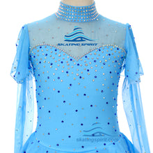 Load image into Gallery viewer, Figure Skating Dress #SD221 ("Cinderella" Theme)