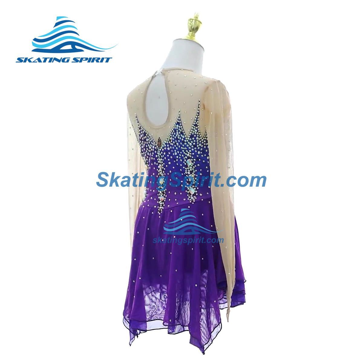 purple skating dresses Sagester Figure Skating Dress Style: 149, Fuchsia Purple