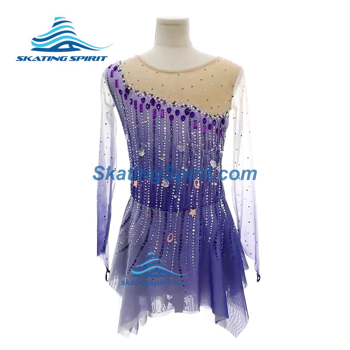 strapless open back dress Figure Skating Thermo Dress main image 1