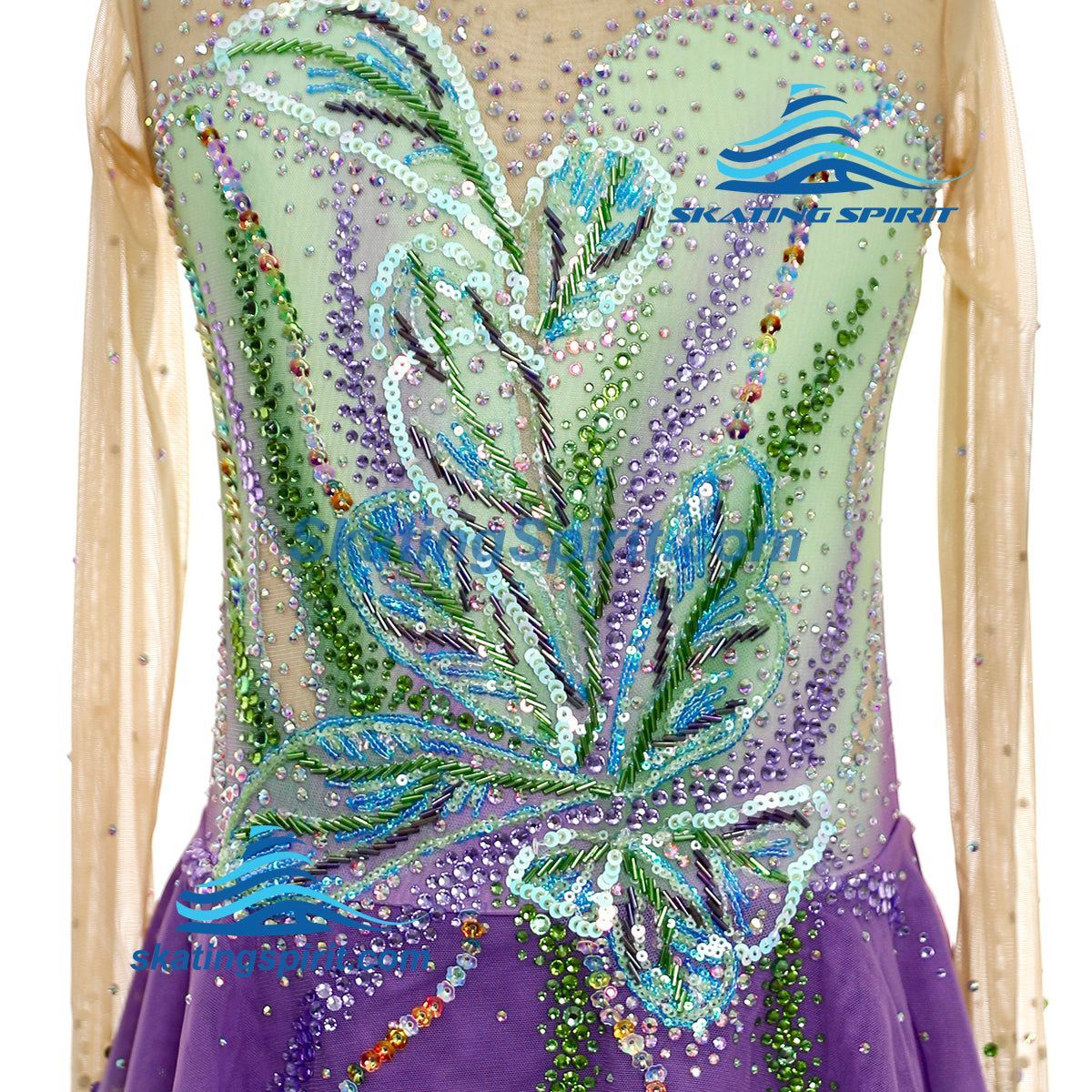 spirit sequin dress Spirit Halloween Purple & Green Sequin Cold Shoulder Dress Children L