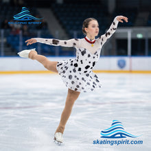 Load image into Gallery viewer, Figure Skating Dress #SD478 (Movie "101 Dalmatians" Theme)