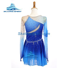 Load image into Gallery viewer, Figure Skating Dress #SD479 (Starry Night Theme)