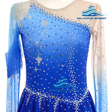 Load image into Gallery viewer, Figure Skating Dress #SD479 (Starry Night Theme)