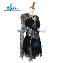 Load image into Gallery viewer, Figure Skating Dress #SD480 (Galactic Empire Theme)