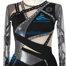Load image into Gallery viewer, Figure Skating Dress #SD480 (Galactic Empire Theme)