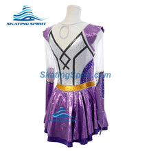 Load image into Gallery viewer, Figure Skating Dress #SD481 (Robot Theme)
