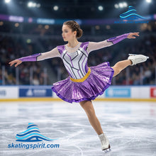 Load image into Gallery viewer, Figure Skating Dress #SD481 (Robot Theme)