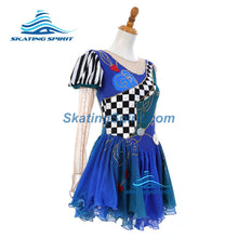 Load image into Gallery viewer, Figure Skating Dress #SD483 (Alice in Wonderland-inspired)