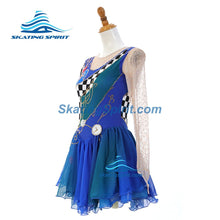 Load image into Gallery viewer, Figure Skating Dress #SD483 (Alice in Wonderland-inspired)