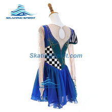 Load image into Gallery viewer, Figure Skating Dress #SD483 (Alice in Wonderland-inspired)