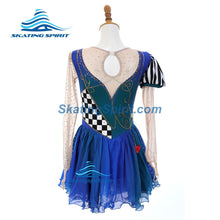 Load image into Gallery viewer, Figure Skating Dress #SD483 (Alice in Wonderland-inspired)