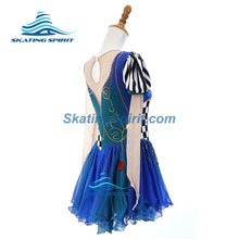 Load image into Gallery viewer, Figure Skating Dress #SD483 (Alice in Wonderland-inspired)
