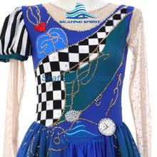 Load image into Gallery viewer, Figure Skating Dress #SD483 (Alice in Wonderland-inspired)