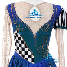 Load image into Gallery viewer, Figure Skating Dress #SD483 (Alice in Wonderland-inspired)