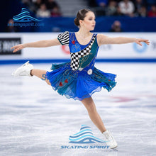Load image into Gallery viewer, Figure Skating Dress #SD483 (Alice in Wonderland-inspired)