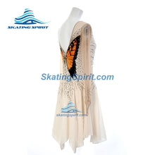 Load image into Gallery viewer, Figure Skating Dress #SD484 (Monarch Butterfly Inspired)