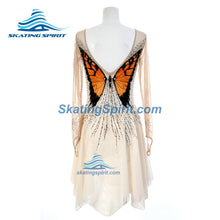 Load image into Gallery viewer, Figure Skating Dress #SD484 (Monarch Butterfly Inspired)