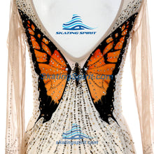Load image into Gallery viewer, Figure Skating Dress #SD484 (Monarch Butterfly Inspired)