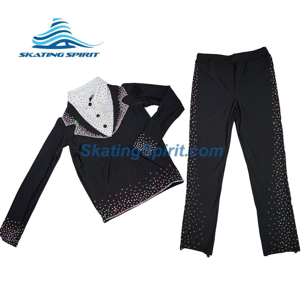 Boys/Men Figure Skating Clothes with Matching Pants #M004