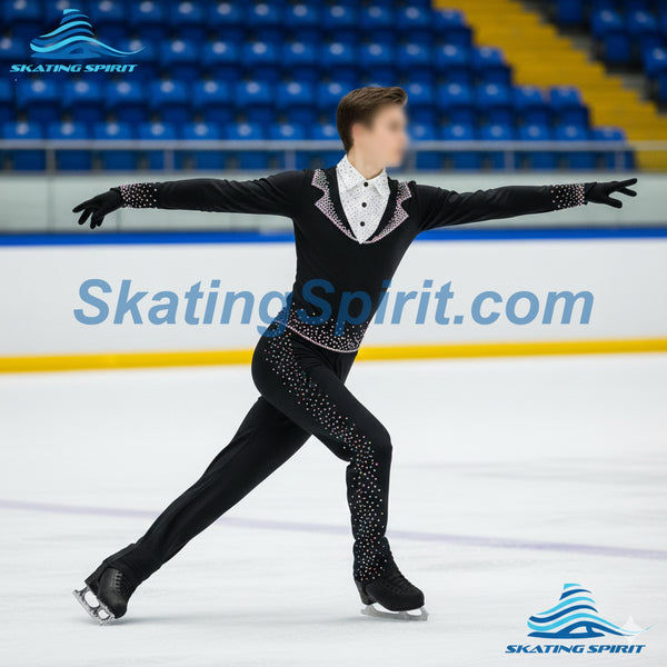 Boys/Men Figure Skating Clothes with Matching Pants #M004
