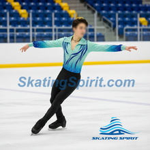 Load image into Gallery viewer, Boys/Men Figure Skating Clothes, Matching Pants Optional #M005
