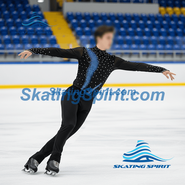 Boys/Men Figure Skating Clothes, Matching Pants Optional #M020